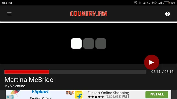 COUNTRY.FM android App screenshot 1